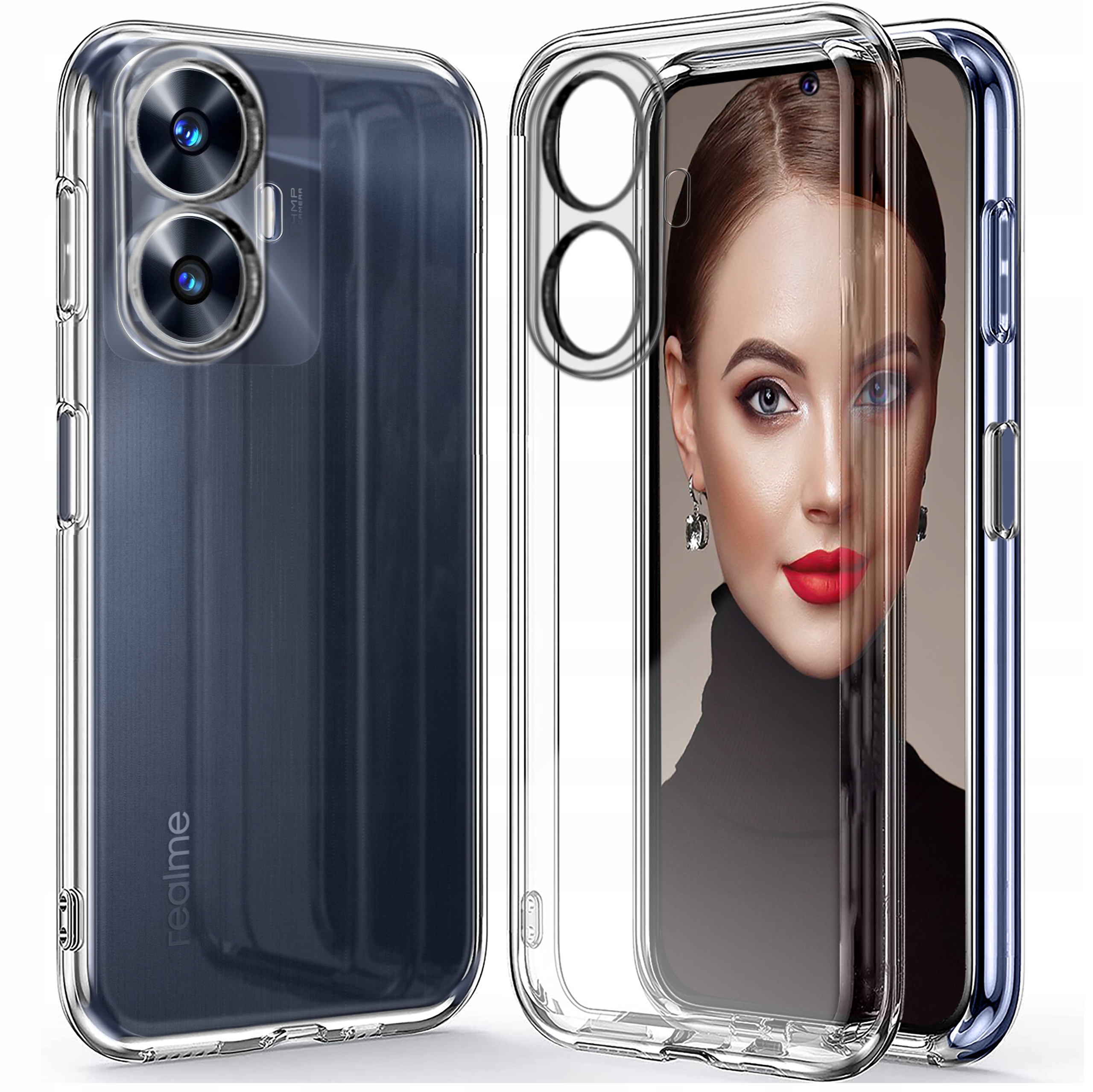 

Etui do Realme C55 Silicone Case Szkło 9H