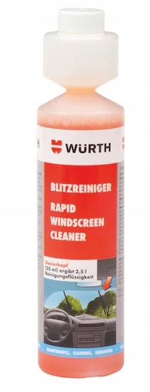 

Płyn do spryskiwaczy Wurth koncentrat 250ml