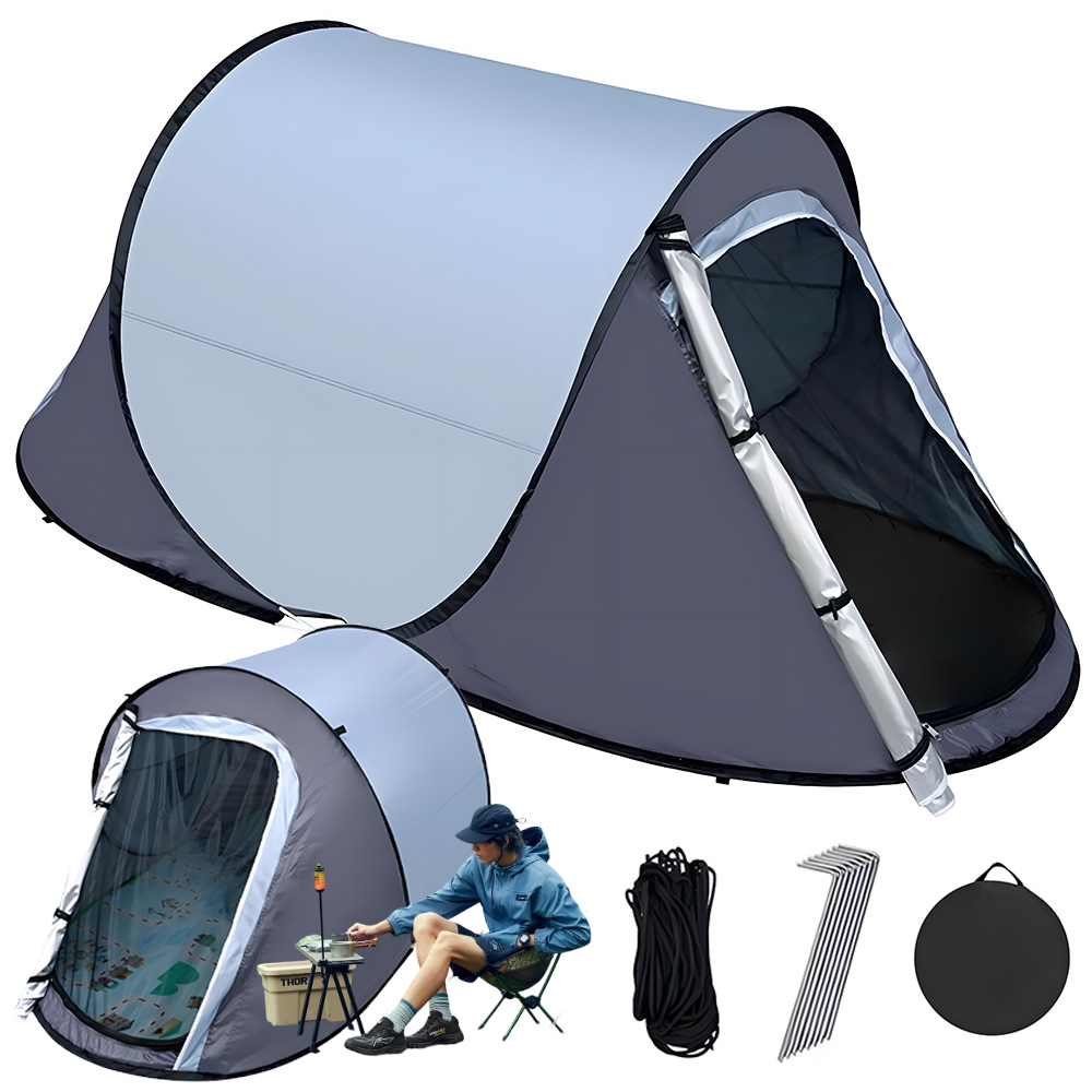 Automatyczny Namiot Turystyczny 2 Osobowy Wodoodporny Z Matą I Szpilkami