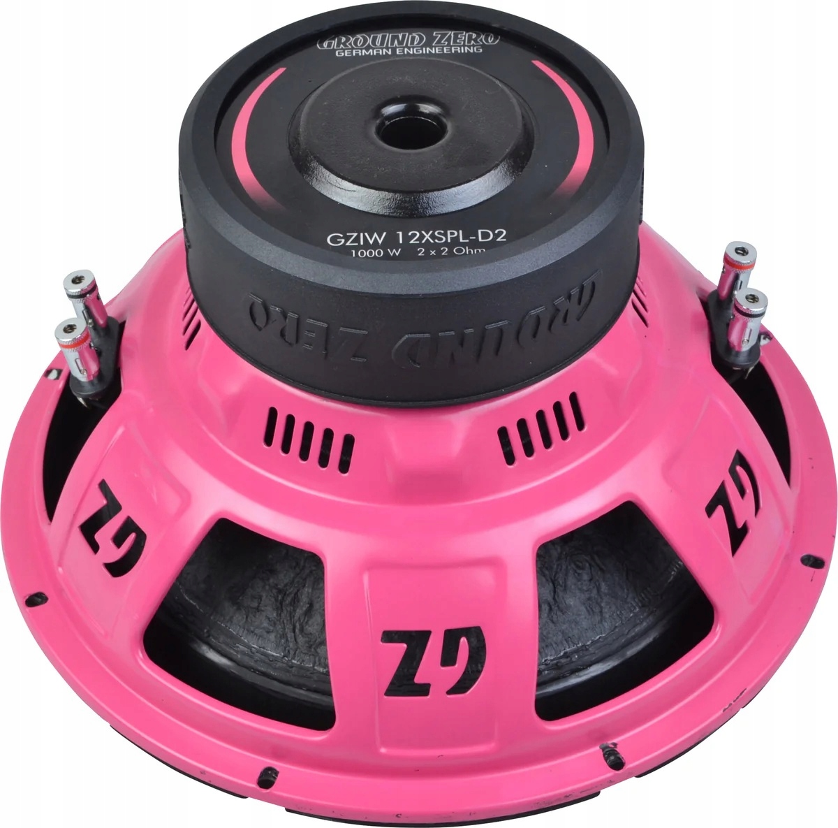Ground Zero Gziw 12XSPL-D2 Pink Edition- subwoofer 12 cali 30 cm 600W Rms