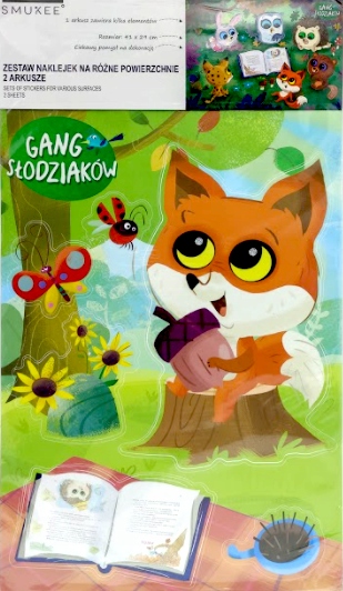 

Naklejki dla dzieci gang słodziaków Lis Lucek 2szt