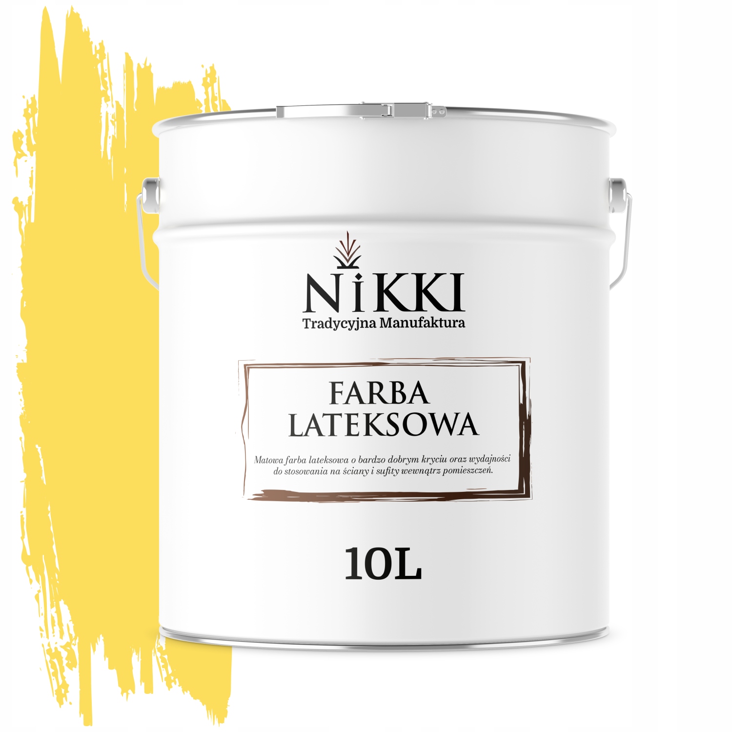 Latexová Farba Na Stenu Farba Žltá H6872 10L Hlboká Matná Na Steny Stropov