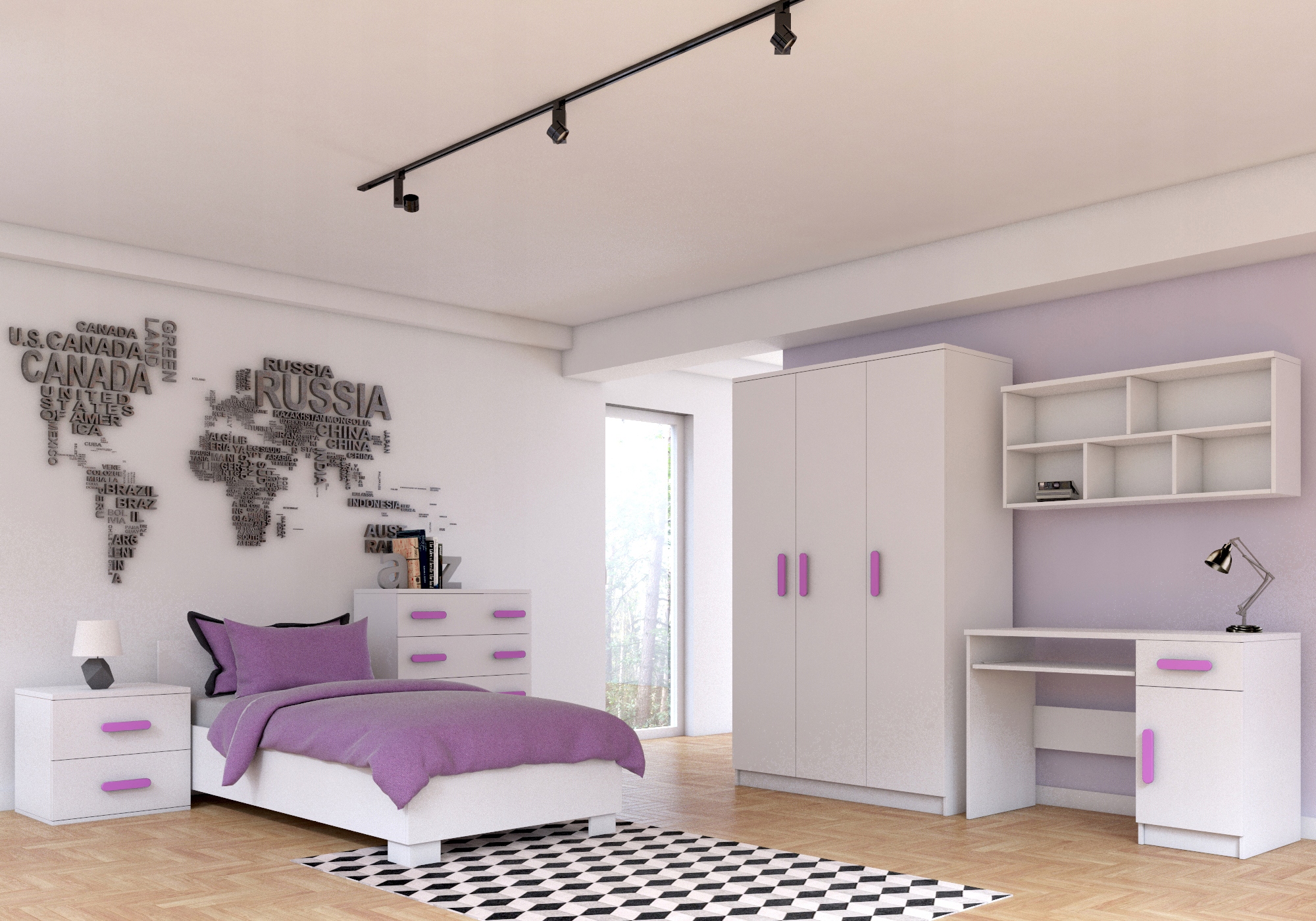 Mládežnický systém Smyk I s lůžkem 2/8/9/19/22/36 Bílý Výrobce