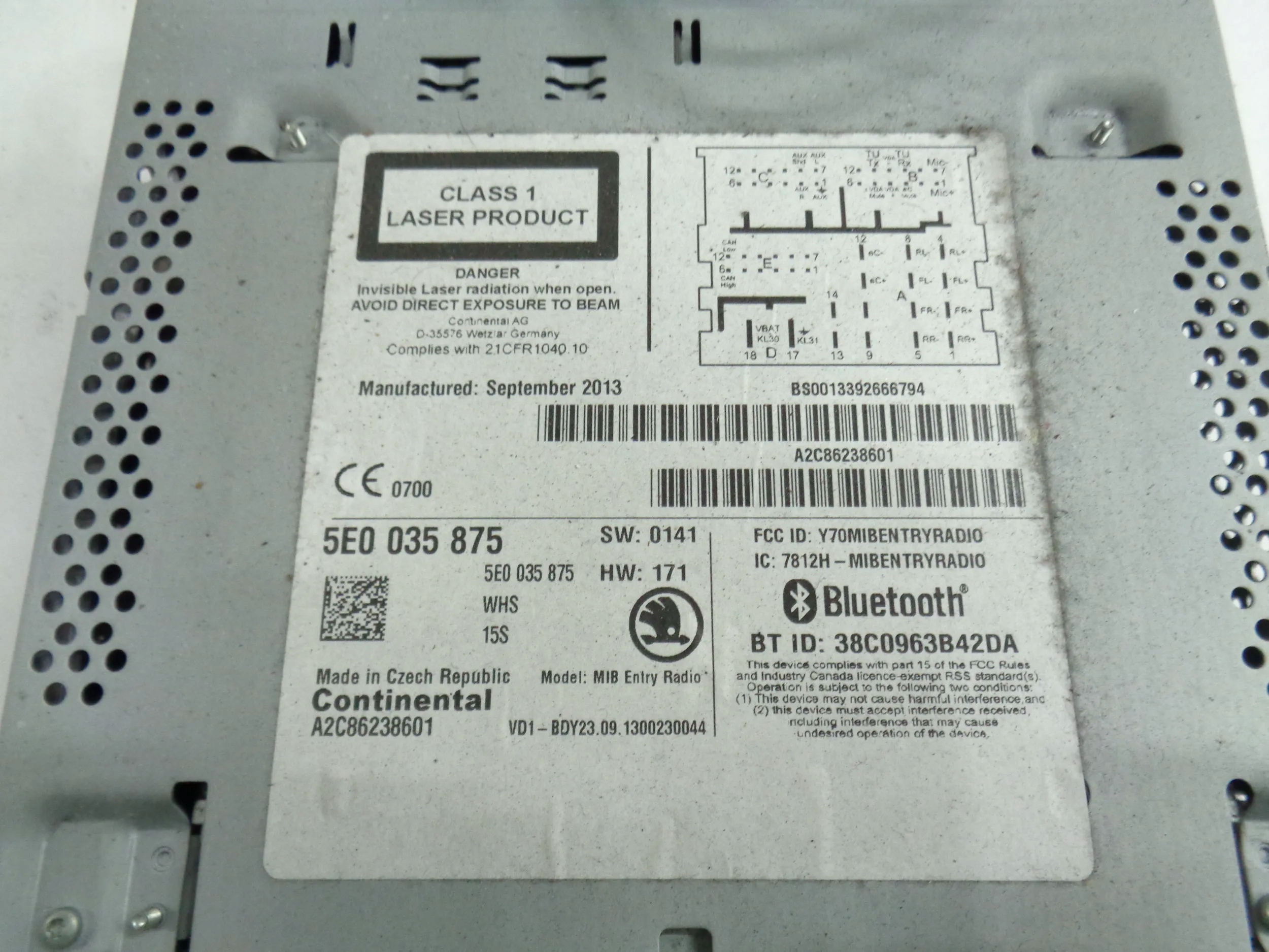 SKODA OCTAVIA III RAPID RADIO Marka inny