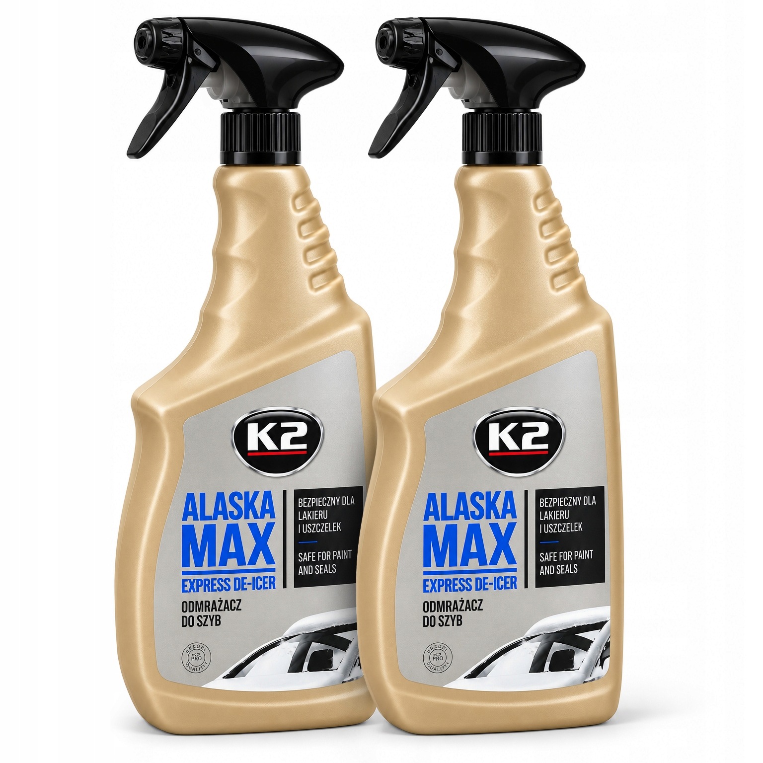 2x K2 Alaska 700 ml -70°C Odmrażacz do Szyb i Lusterek Atomizer na Lód i Sz