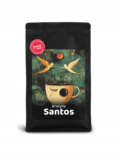 Levně Káva zrnková Brazílie Santos 1 Kg Čerstvě pražená z pražírny KawaMať