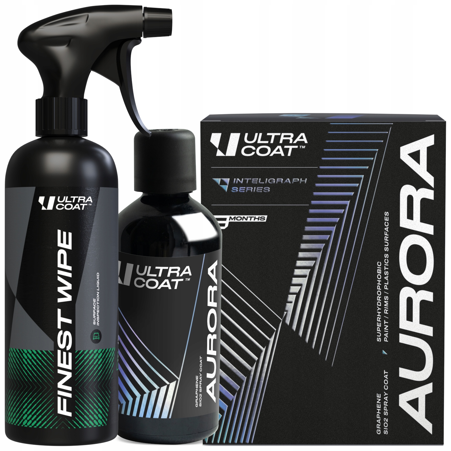 Zestaw Ultracoat Ochronna Powłoka Aurora 100ml Odtłuszczacz Finest Wipe