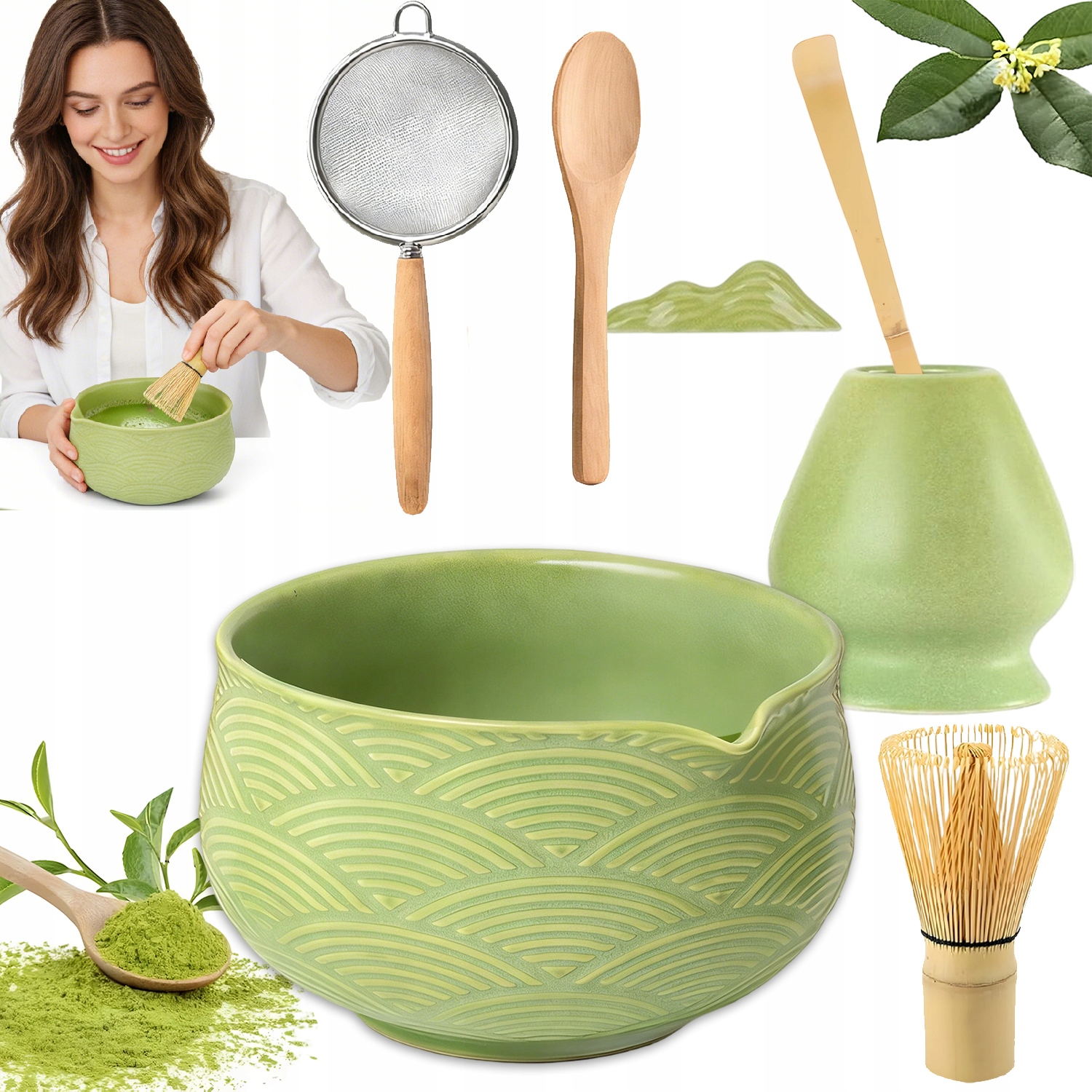 Sada 7 Kusů Metliček Matcha, Čajových Obřadů Matcha Pro Výrobu Latt