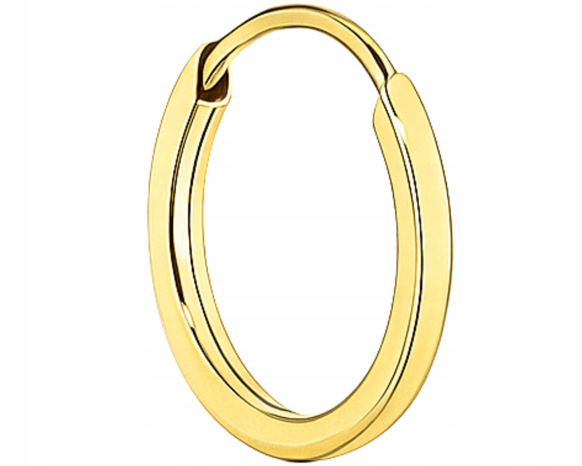 Zlatý Náušnicový Kroužek Do Ucha Nosu 1 CM Helix Rook Piercing Ryzost 585