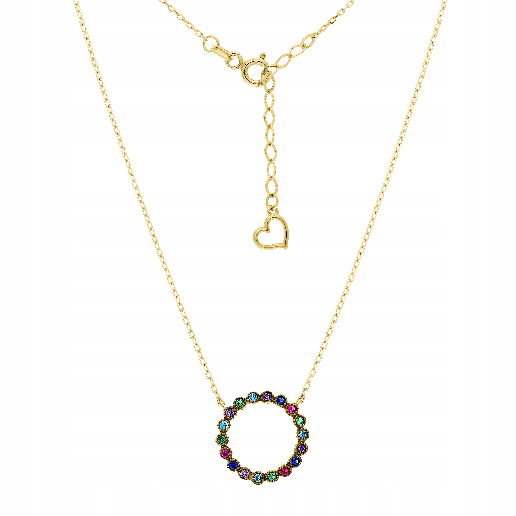 Dámský zlatý náhrdelník MLKM-2800 Au 585 Harf