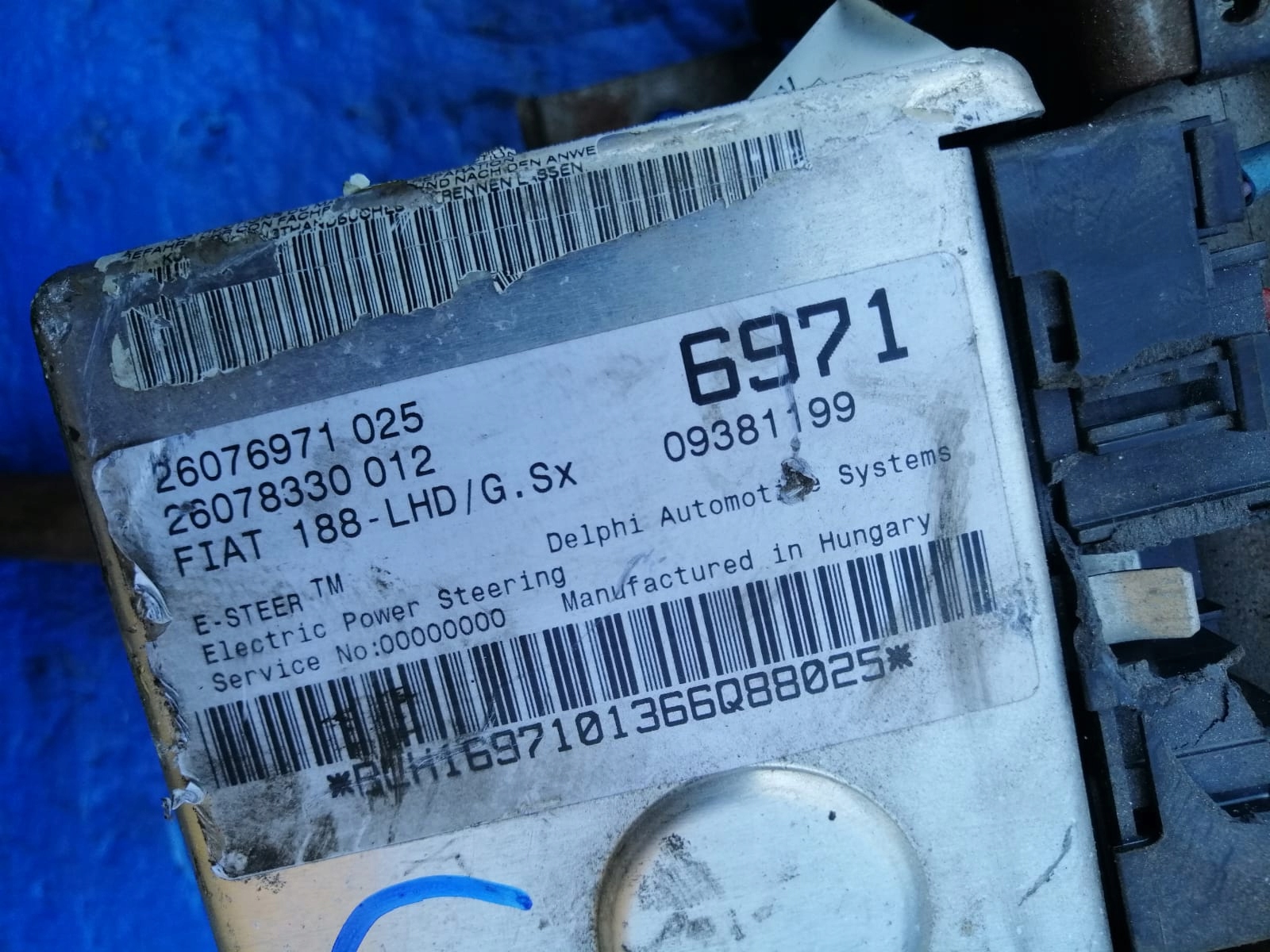 FIAT PUNTO II 1.2 8V control ELEKT 26076971025
