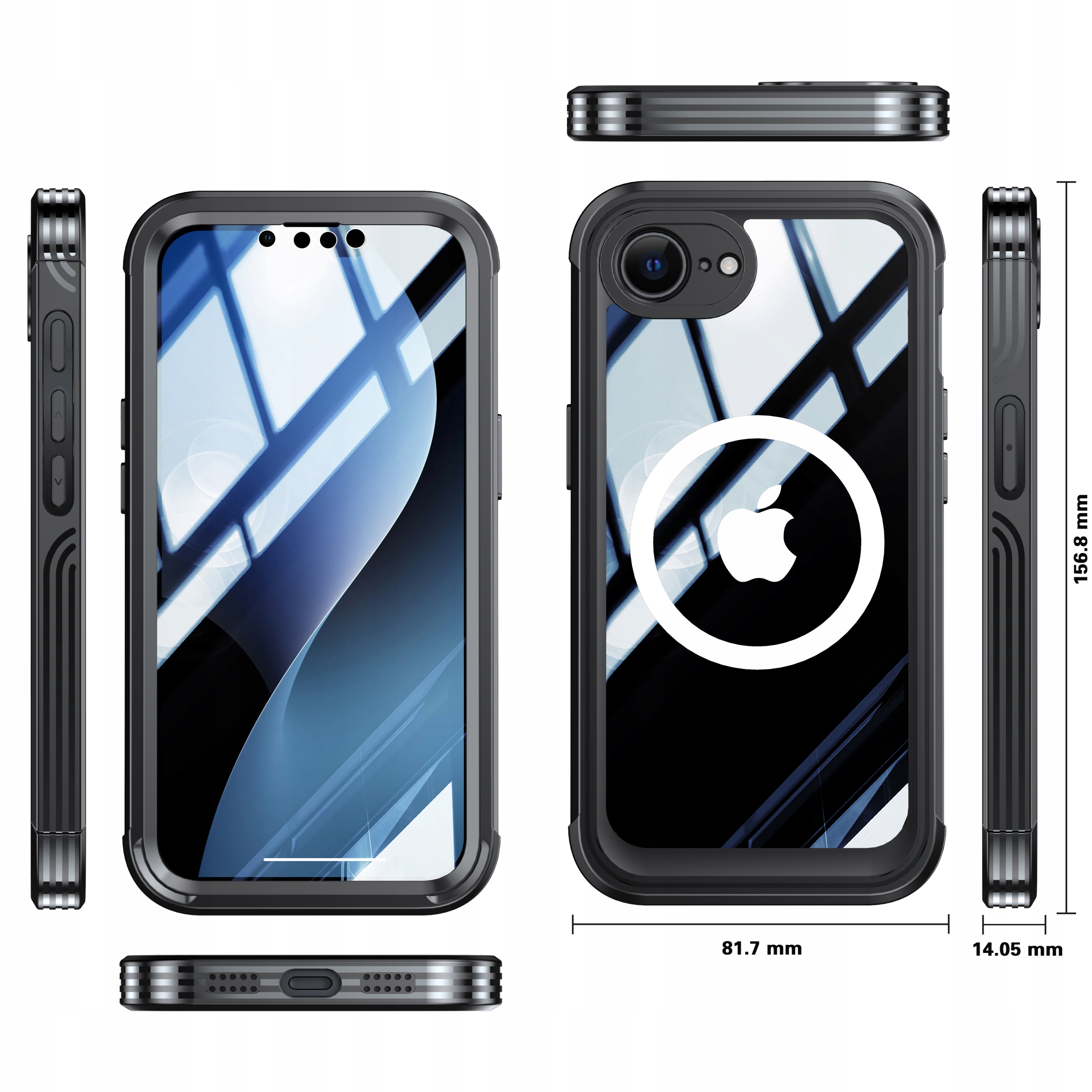 Exoguard Case Etui 360° Magsafe Wytrzymała Obudowa IPhone 16e