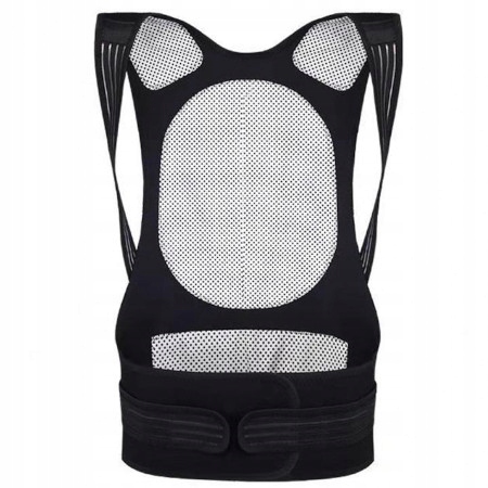 PAS MAGNETYCZNY+TURMALINA NA KRĘGOSŁUP LĘDZWIOWY Kolor dominujący czarny