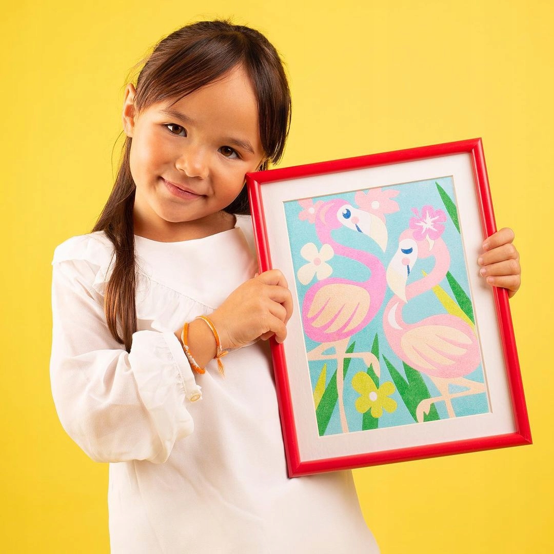 Zestaw do malowania piaskiem Sablimage -Zwierzęta Materiał plastik