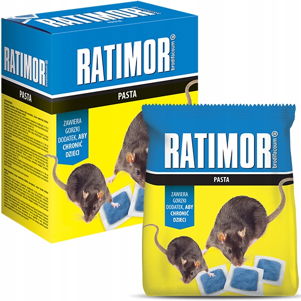 SILNA TRUTKA NA MYSZY I SZCZURY RATIMOR BRODIFAKUM 1KG