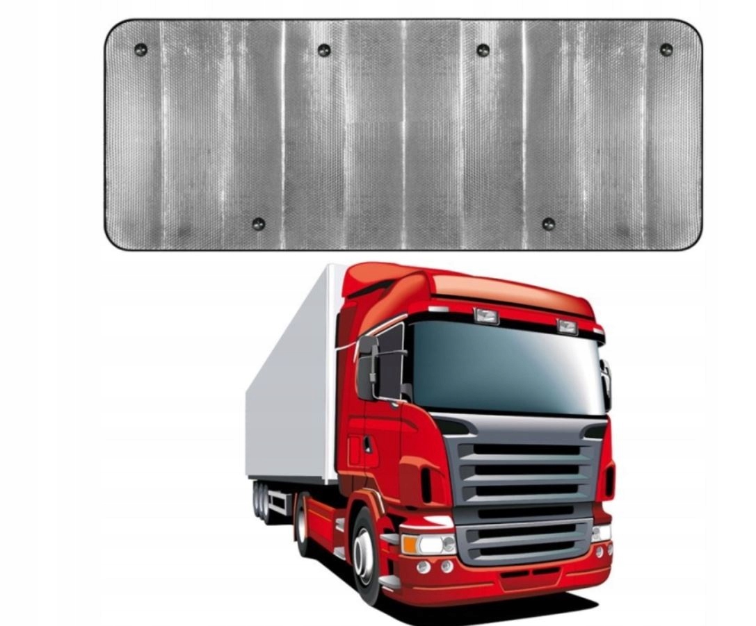Mata Oslona Przeciwsłoneczna Szyby Tir Bus Kamper 255x100 cm. Auto-Jak-Nowe
