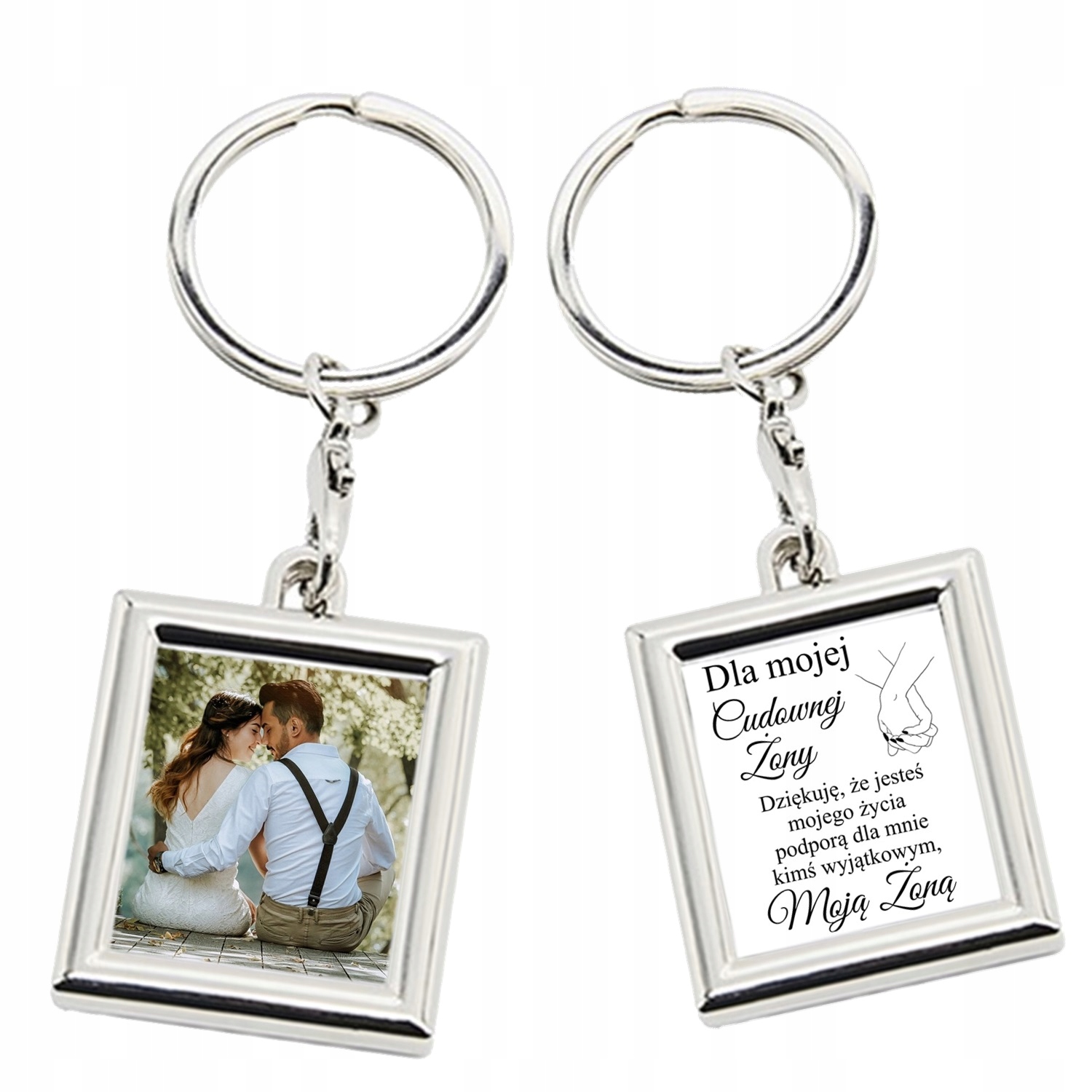 Breloczek ze zdjęciem - Nadruk dwustronny