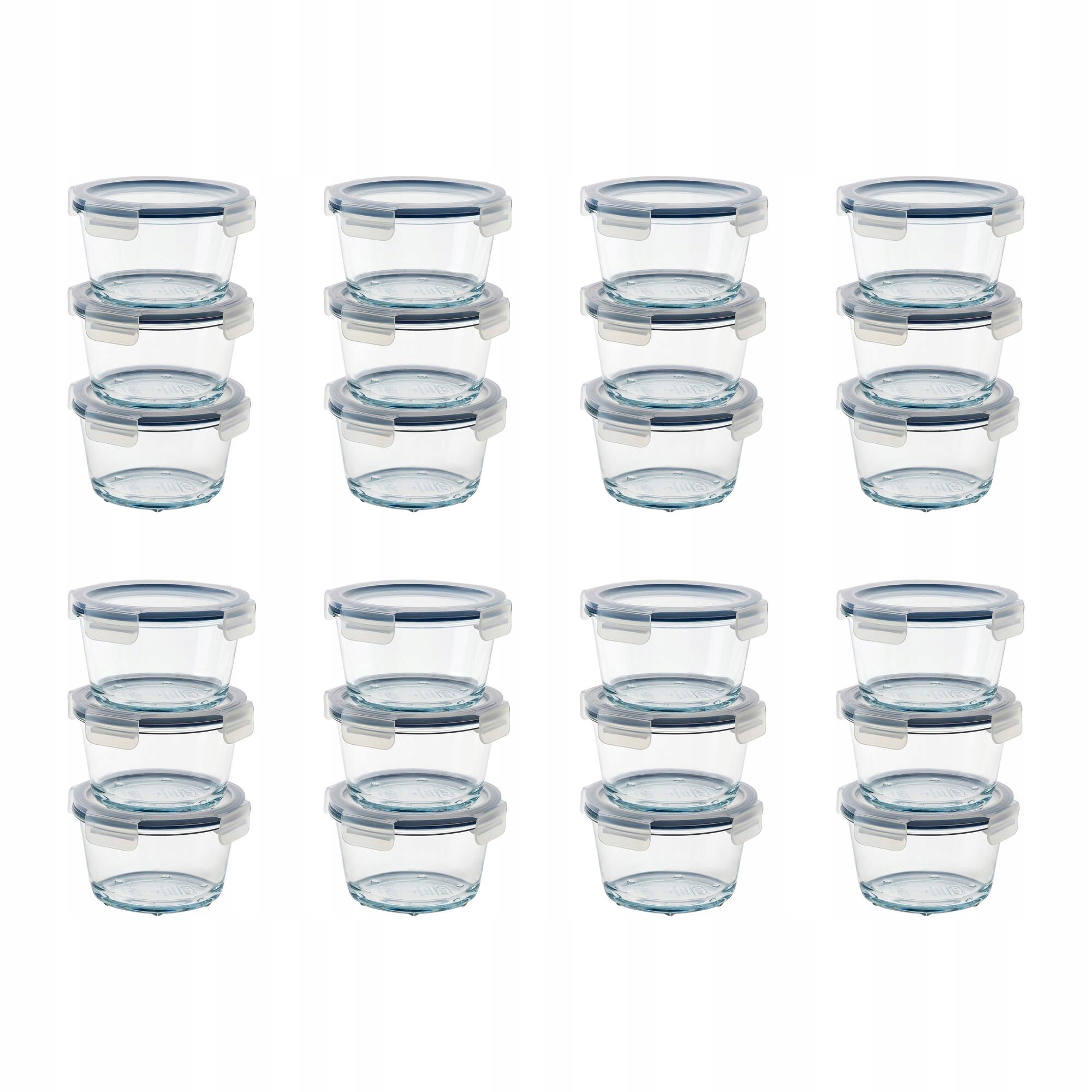 8 ks Nádoba na potraviny skleněná 600 ml vzduchotěsná 3 ks Ikea 365