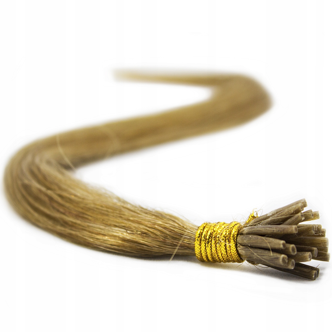 Vlasy Na Mikrokroužky 100% Přírodní Mikrokroužky 60 CM blond 16