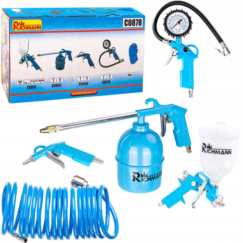 ZESTAW LAKIERNICZY 5 ELEMENTÓW RICHMANN C0878