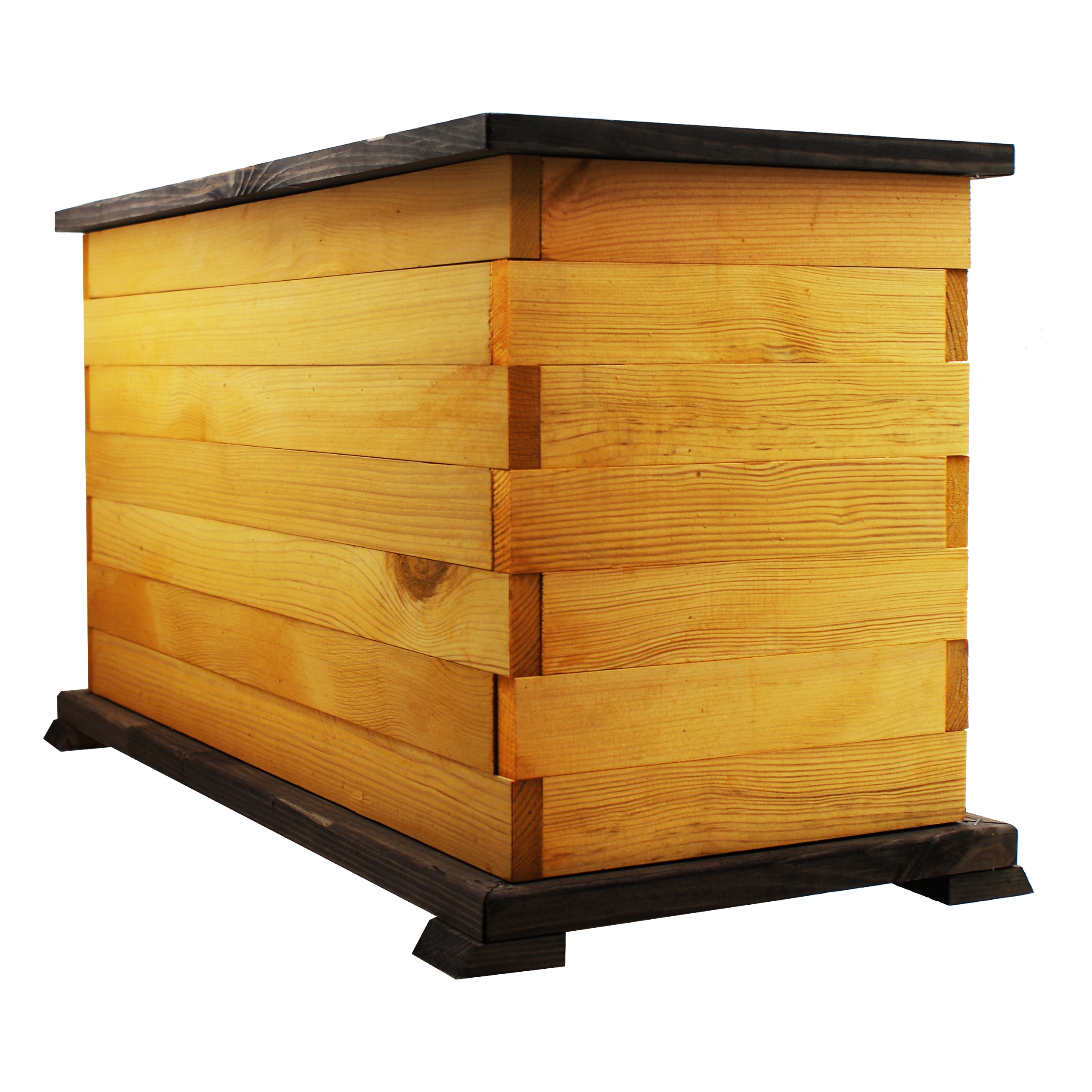 Donica ogrodowa kwietnik drewniany prostokąt pinia