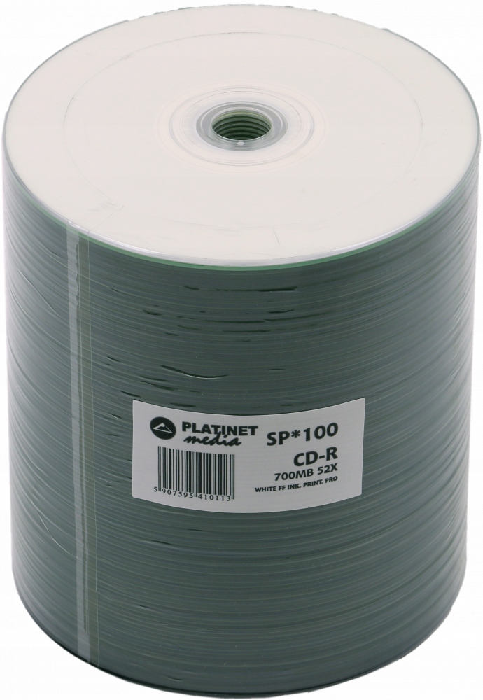Czysta Płyta Cd-r 700 Mb Platinet do nadruku 100szt