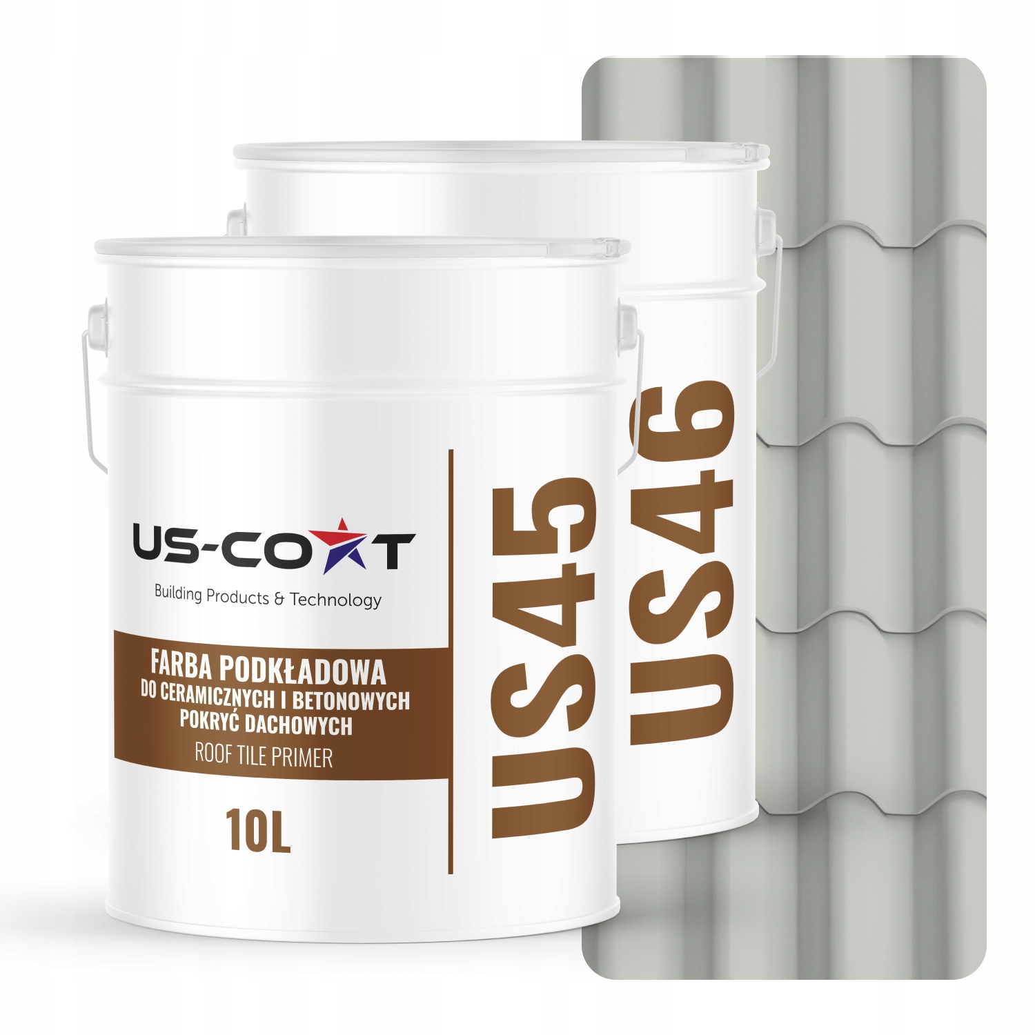 Farba Na Keramické Strešné Krytiny Základný Náter Biely Papirus RAL9018 74m2 Satén