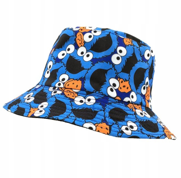 

Bucket Hat, Kapelusz Rybaka Czarny Niebieskie Elmo