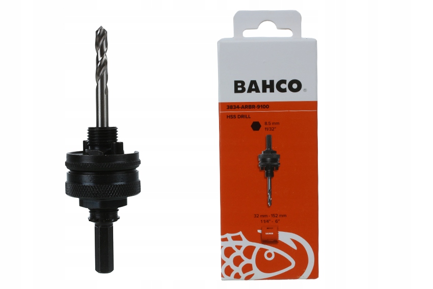 Držák pro děrovky 32-152 mm Bahco Hex 8,5 vrták Hss Najder