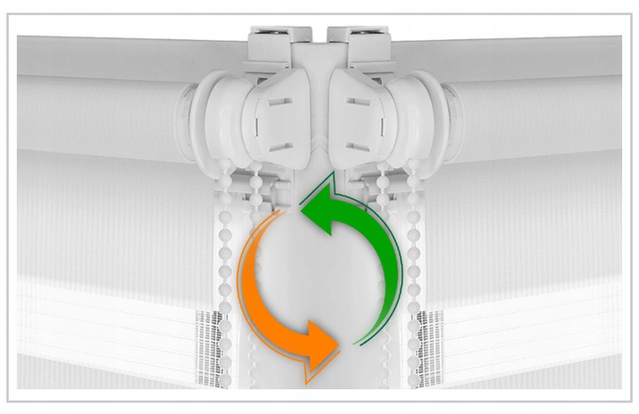 Roleta dzień noc na wymiar SZYBKI MONTAŻ 45x150 cm Marka inna marka