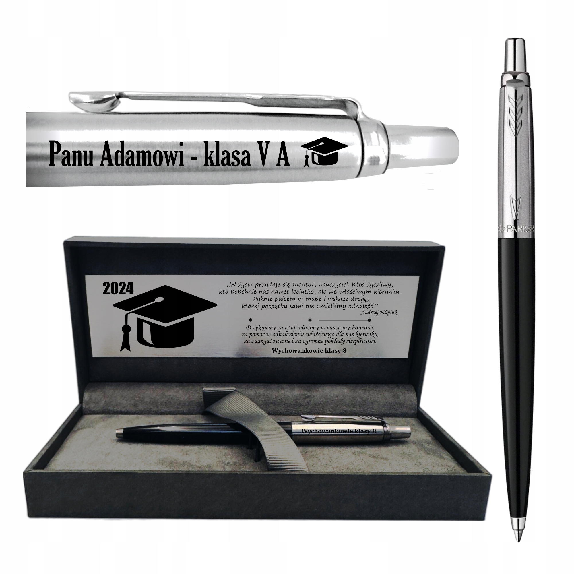 Długopis czarny Parker Jotter 60 Pudełko Grawer Prezent dla