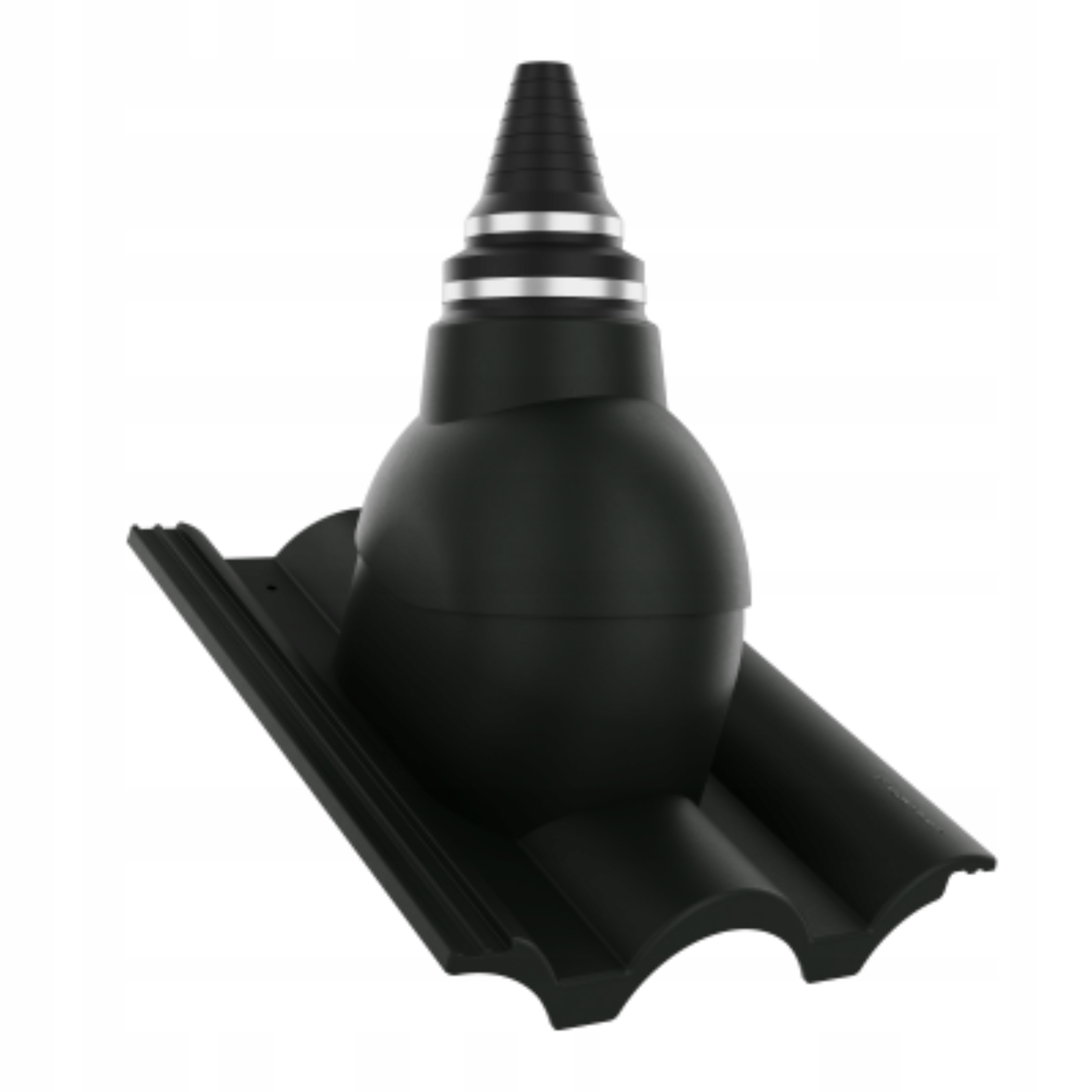 Anténní přechod, těsný střešní průchod Braas Grecka Tmavý Grafit