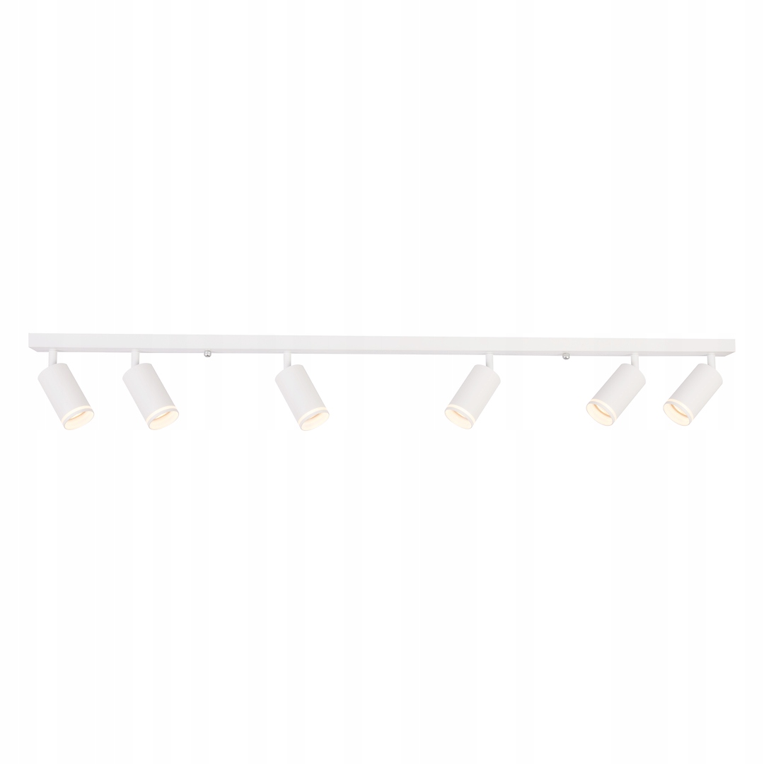 Stropní lišta s spoty Milagro Pipe Bílá 6XGU10 Max 10W IP20
