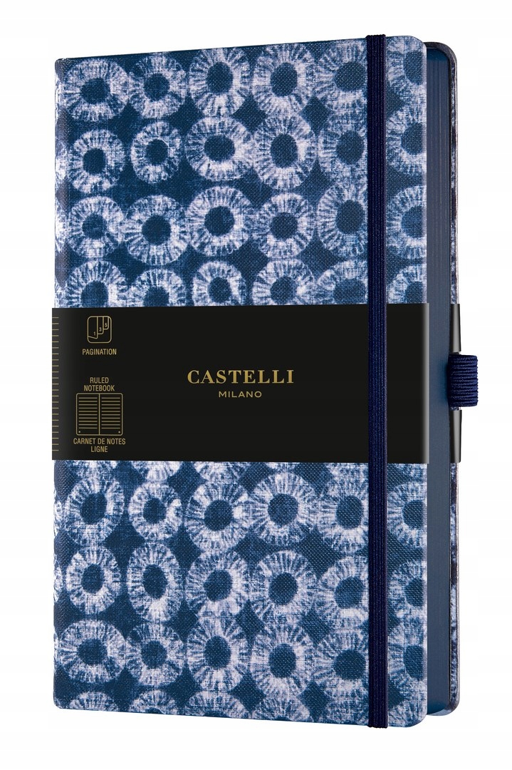 Castelli Milano notes Shibori Collection A5 niebieski w linię 224 stron