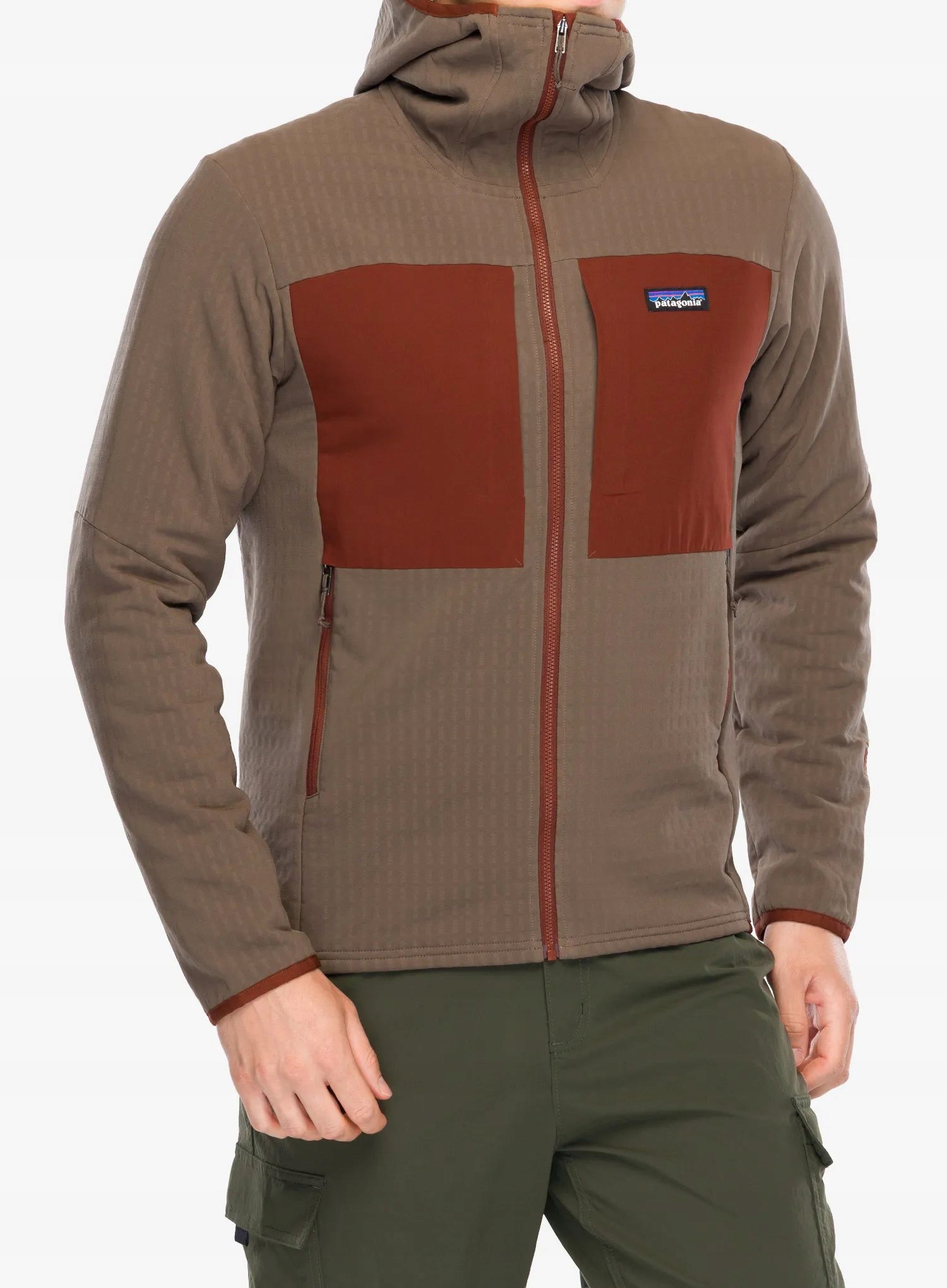 Softshellová bunda Patagonia R2 TechFace Hoody marlow brown M