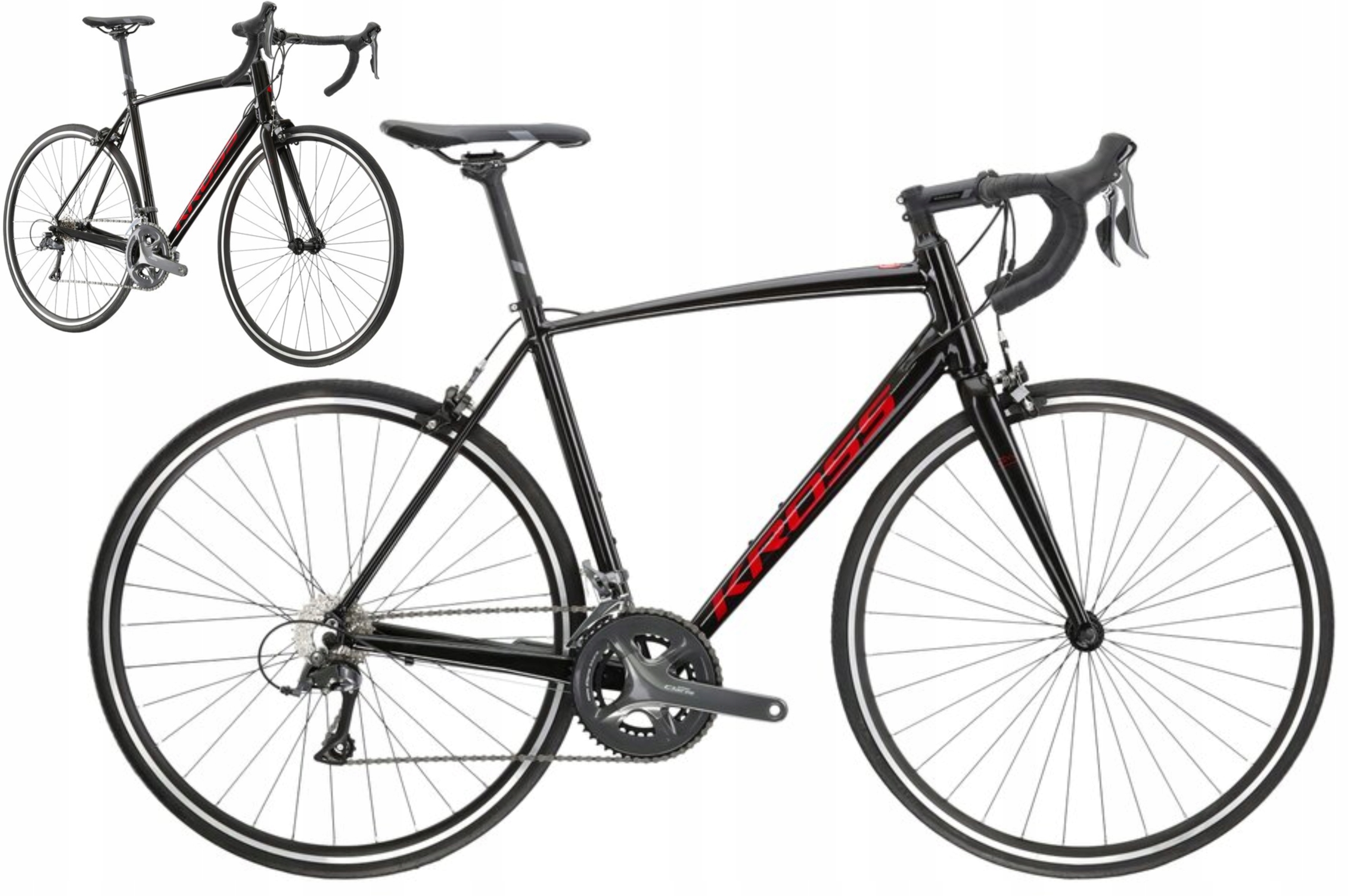 Rower szosowy 28 Kross Vento 2.0 rama L 22" czarno czerwony R23