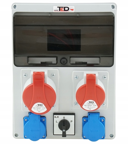 Stavební Rozvaděč 400V 32A 400V 16A 2 X 250V 16A L.o.p