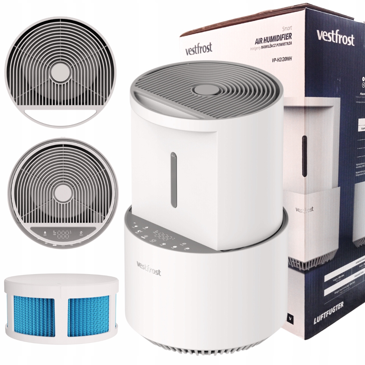 Ewaporacyjny nawilżacz, oczyszczacz powietrza Vestfrost VP-H2I20WH