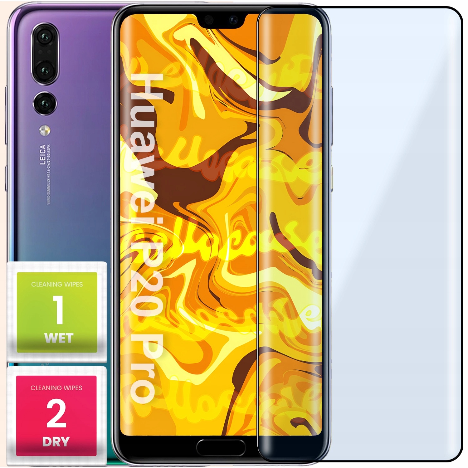 Szkło Hartowane Do Huawei P20 Pro Pełne Na Cały Ekran Szkiełko Ochronne 5D
