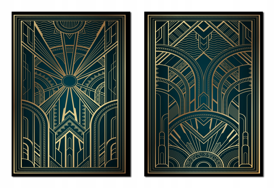 

Obraz Plakaty W Ramie 53x73cm Dyptyk Artdeco P1708