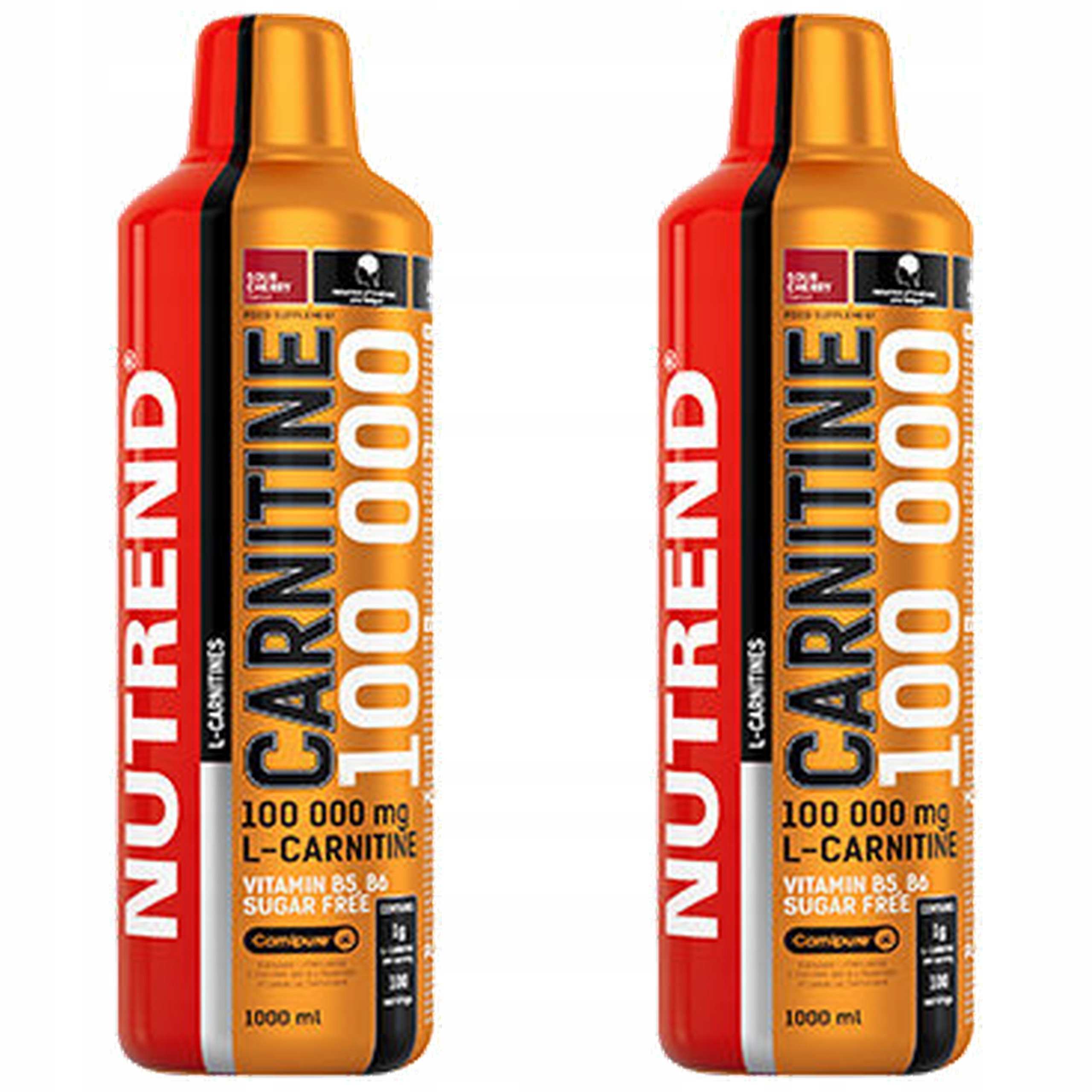 2x L-karnitin spalování tuků 100000 mg 1000 ml 100 porcí Nutrend