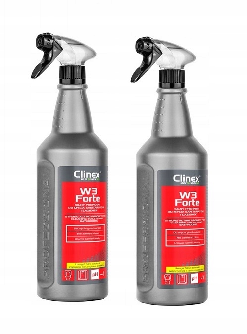 

Clinex W3 Forte 1L Gruntowne Mycie Łazienki Mocny