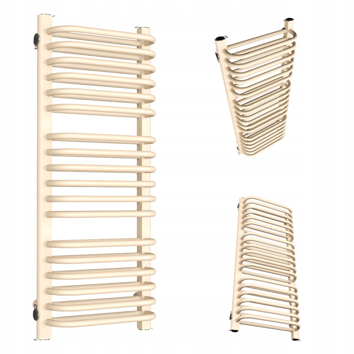 Koupelnový Radiátor Vertikální Double 1220/400 Krémový