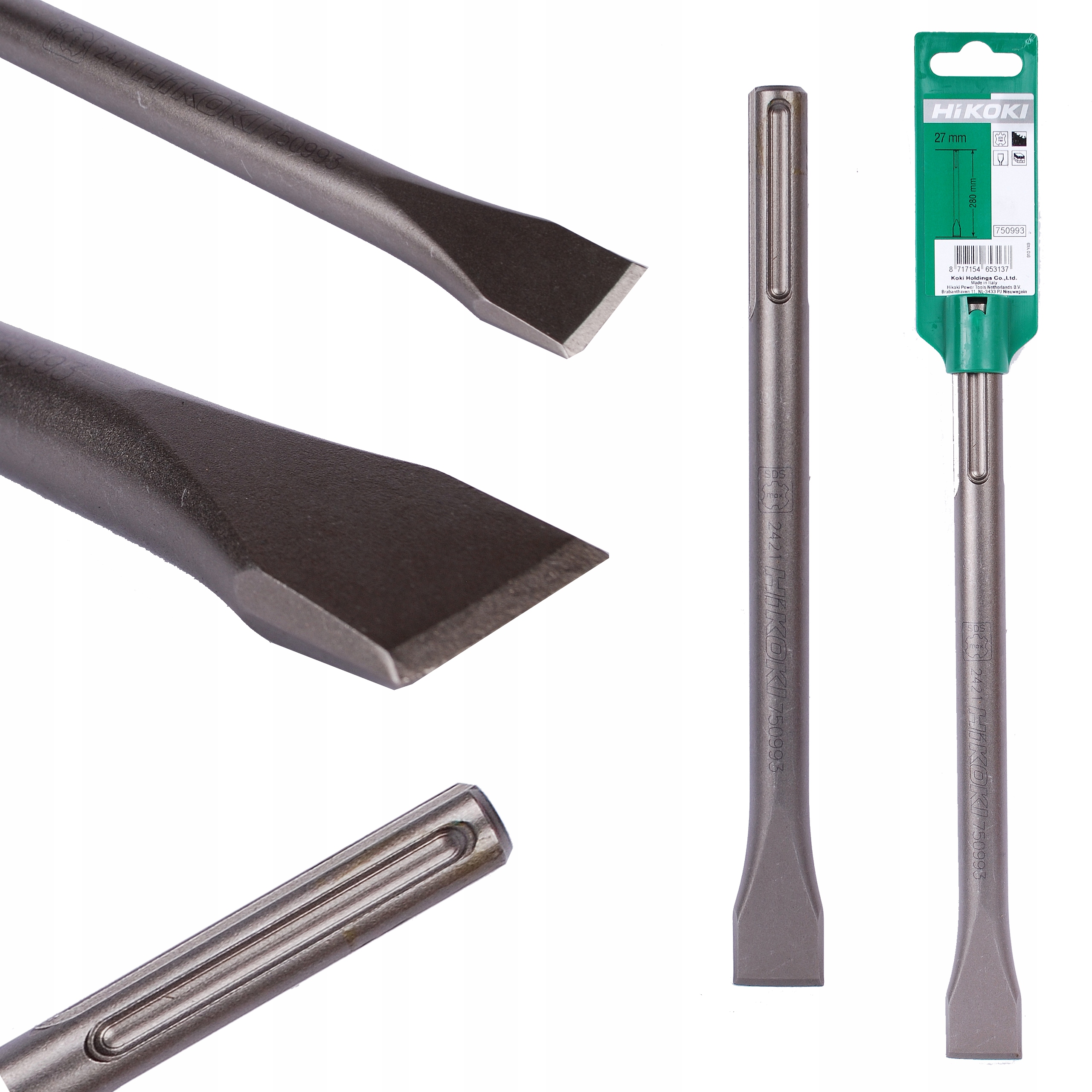 

Hikoki 750993 Dłuto Przecinak Wąski Sds Max 26x280