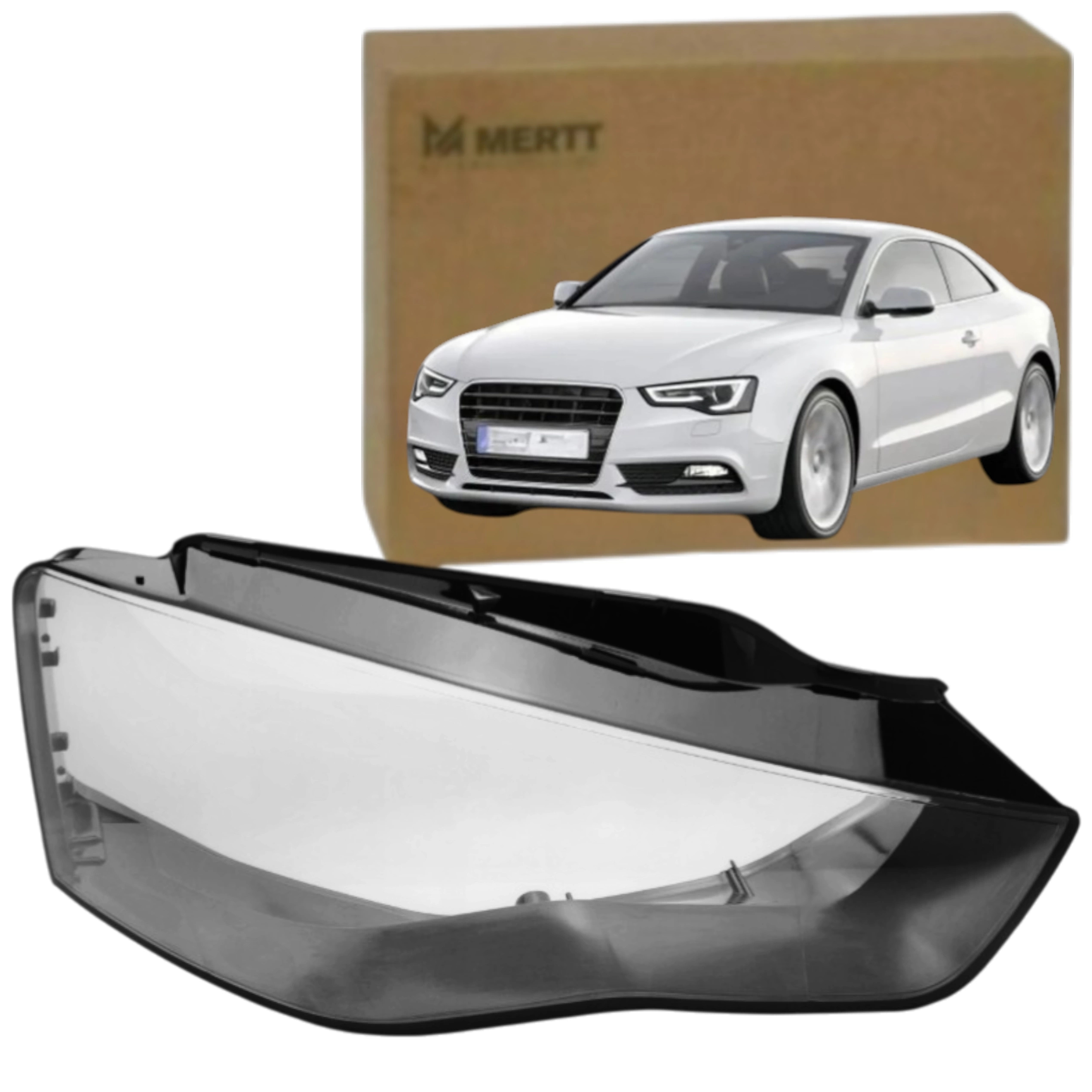 Audi A5 8T 2012-2016 Klosz Pravé sklo světlometu předního světla