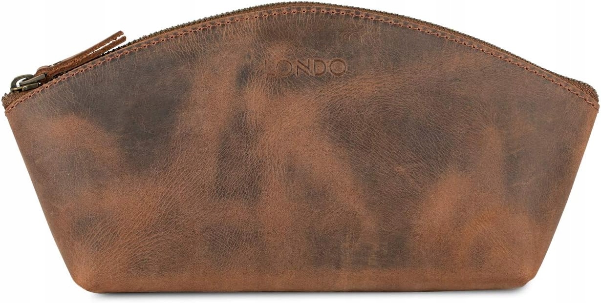 Londo originální kožená kabelka ve stylu Gondoli unisex Bronzová kosmetická taška