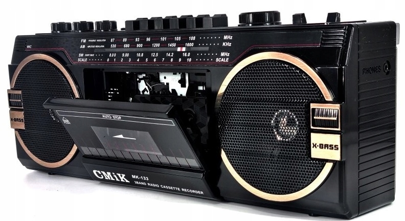 Rádioprijímač Ghettoblaster Usb Kazeta Radio MP3
