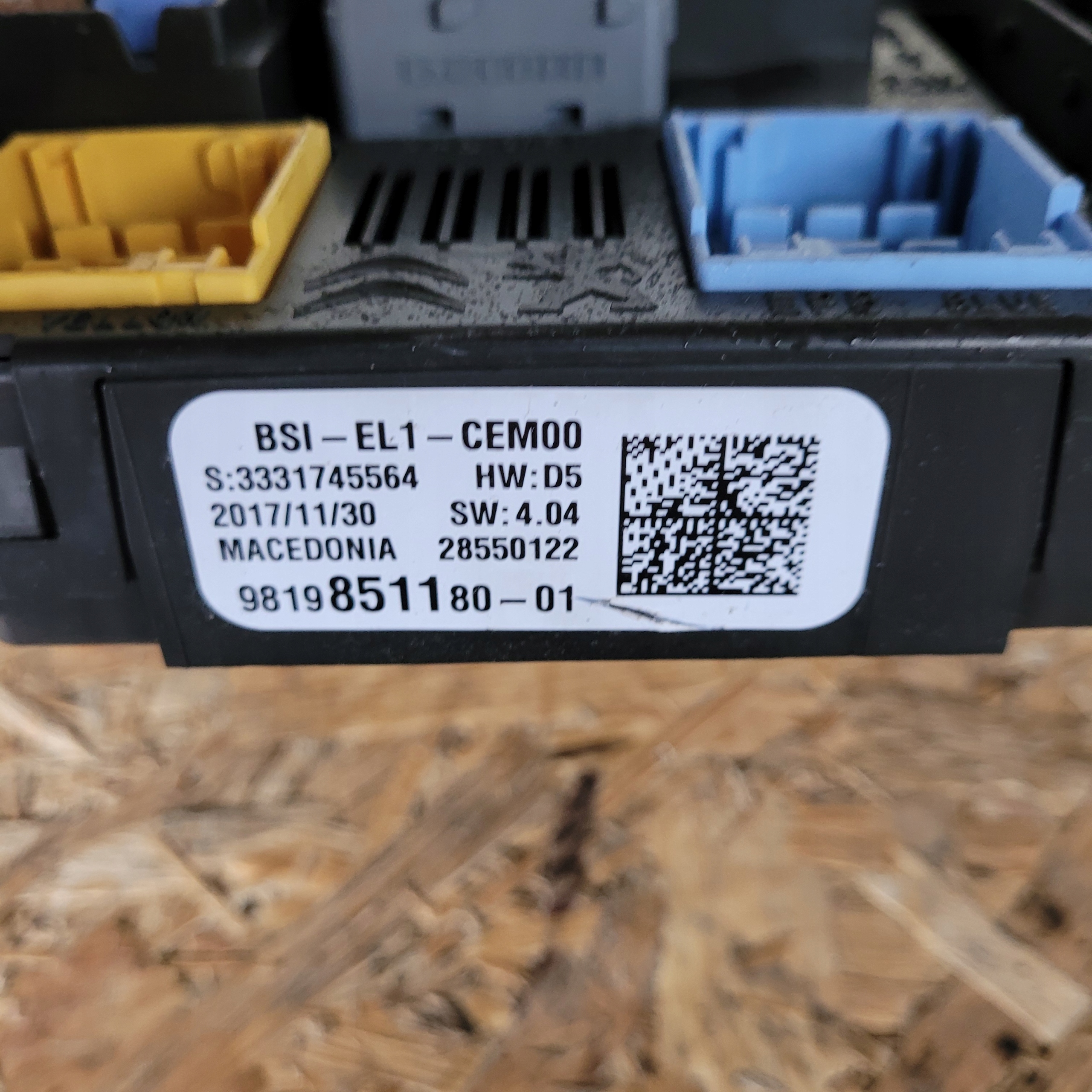 modulo BSI PSA 9819851180 C3 III