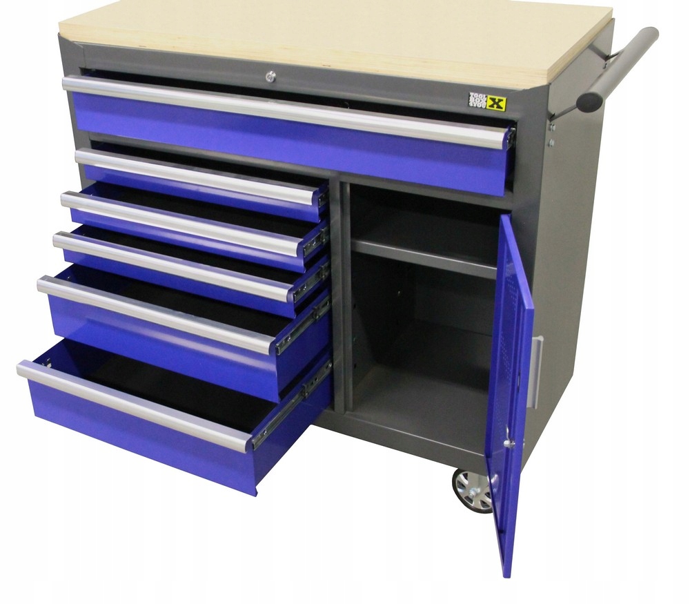 Шафа для інструментів широкий мобільний без інструментів.