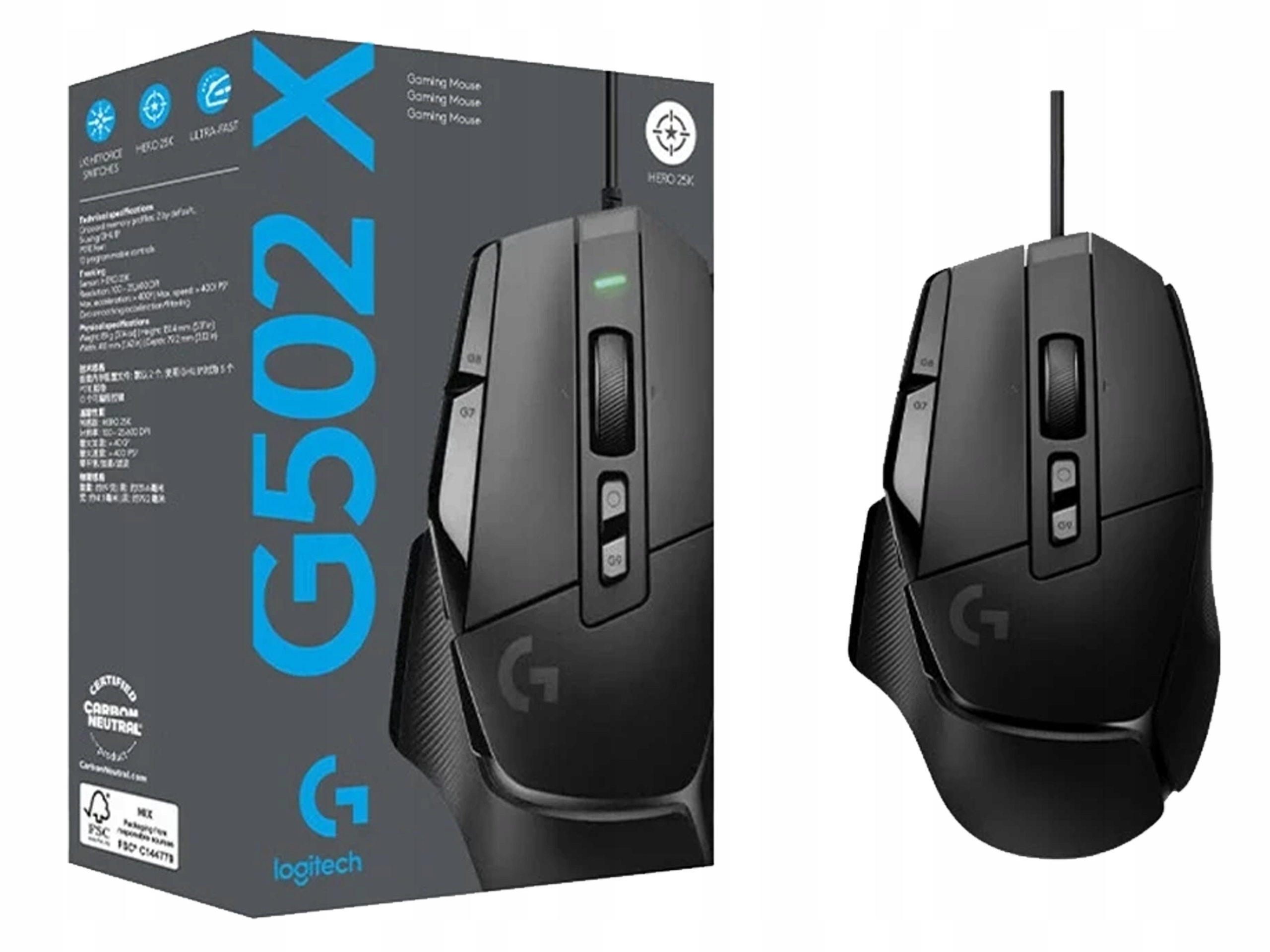 Myš Logitech G502 X černá